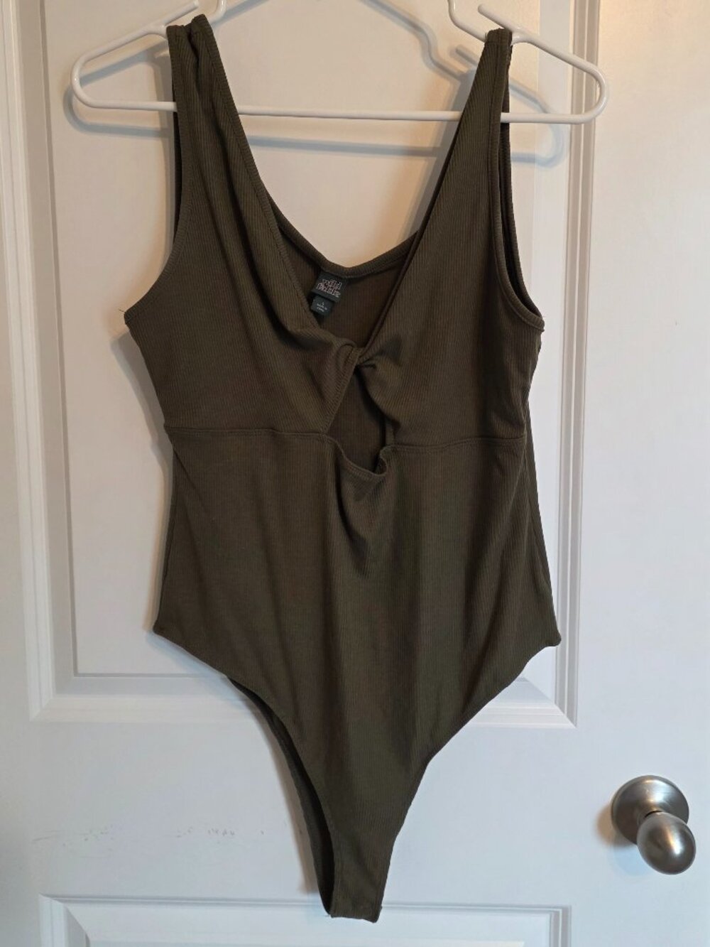 Wild Fable Dark Green Tank Bodysuit - Size Large